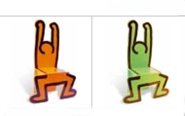 chaises keith haring