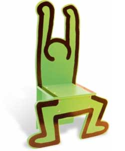 chaise keith haring