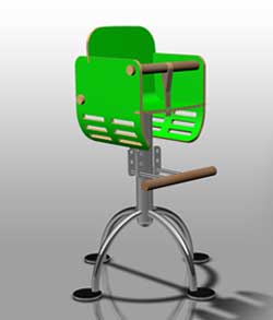 chaise haute design compact care