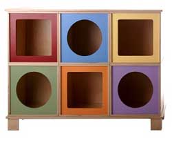 rangement design via toy box